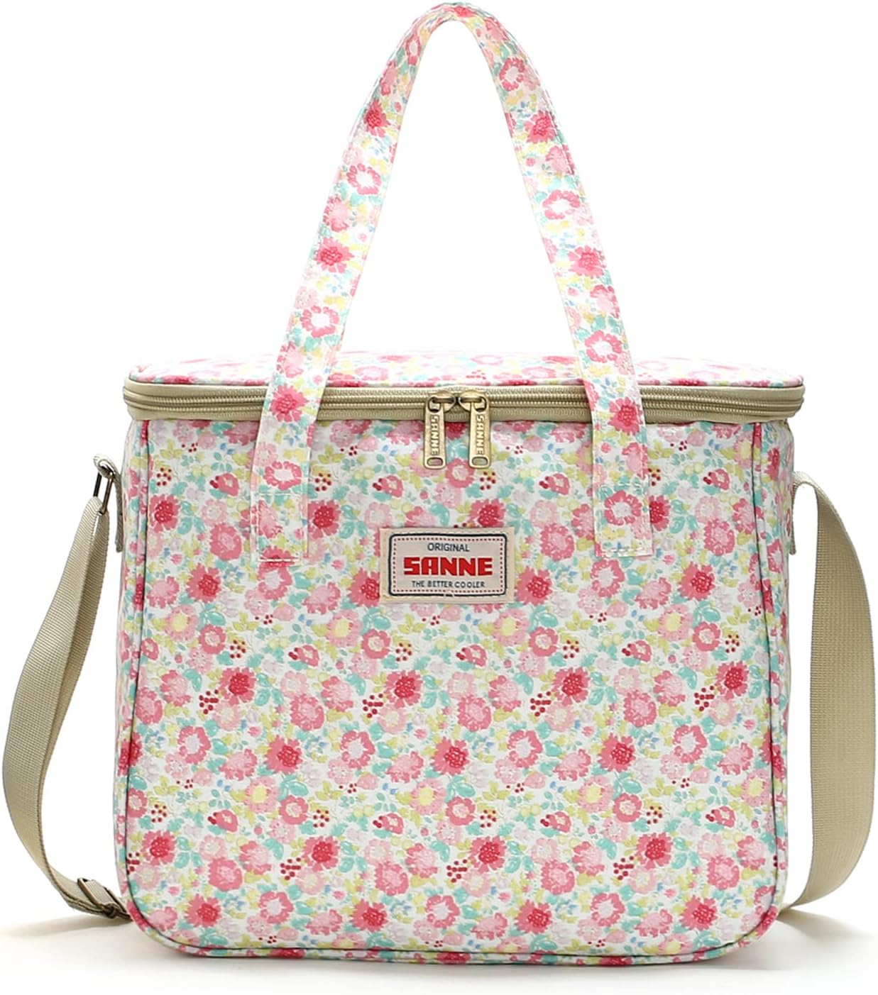 Sanne 11L Insulated Lunch Bag Pink Floral ,Orange Floral, Navy Floral Sanne 11L Insulated Lunch Bag Pink Floral ,Orange Floral, Navy Floral